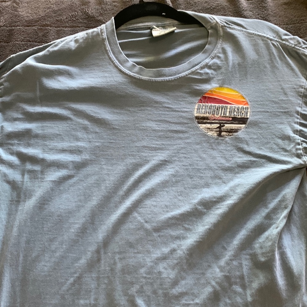 Blue Long Sleeve Rehoboth Beach T Shirt